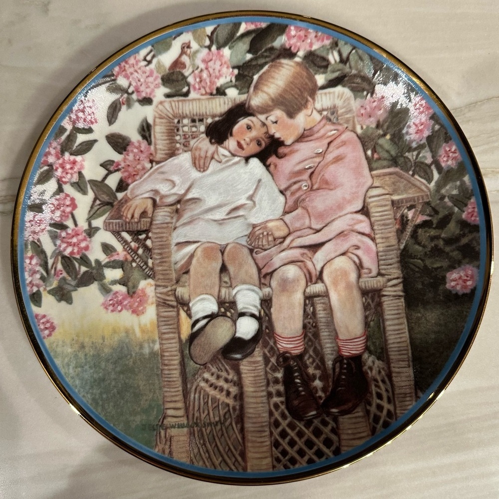 A Child's Question by Jessie Willcox Smith Art Collector Plate Vintage Decor 625